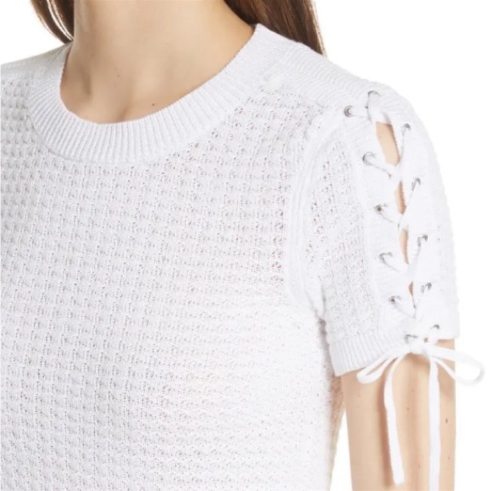 Rag & bone Iona Lace-Up Sleeve Sweater XS